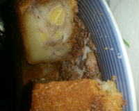 Bolo rápido de banana e canela