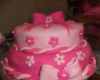 Bolo decorado com pasta americana