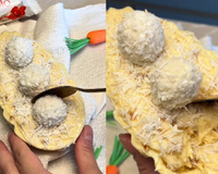 Me apaixonei por esse ovo de Páscoa recheado com creme de Raffaello muito fácil de fazer, você precisa provar a receita agora!