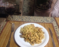 Macarrão dos deuses 4 queijos com pinhão