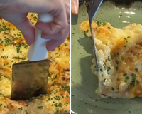 Uma das receitas mais fáceis e gostosas de gratinado de batata, com muita cebola caramelizada e bacon é de comer rezando