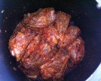 Frango moreninho cozido