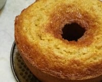Bolo de milho feito com cuscuz