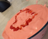 Danone caseiro de morango