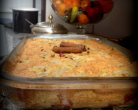 Torta de banana e farofa