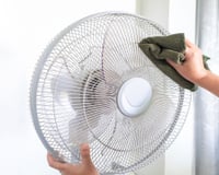 Para melhorar a qualidade do ar: a maneira mais rápida de limpar um ventilador