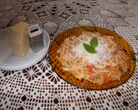 Frango com macarrão cremoso