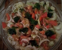 linguiça de frango ao forno