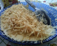 Capeletti recheado de frango ao creme de milho com mussarela