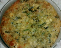 Torta de brócolis com ricota e bacon