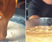 Arroz doce cremoso com doce de leite no lugar do açúcar: troquei o ingrediente e ficou bom demais!