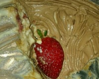 Pavê de waffer de Morango