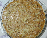 Carne moída com batata e creme de leite