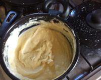 Purê de batatas com creme de leite