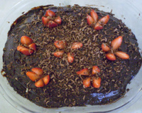 Torta trufada de morango