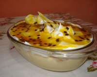 Pavê mousse de maracujá