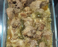 Porco na panela de pressão