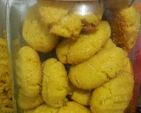 Biscoito de fubá com coco