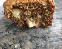 Bolo integral de banana com aveia