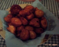 Bolinho de chuva com banana