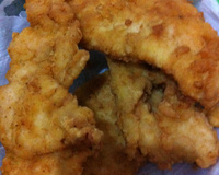 Filé de frango empanado