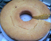Bolo de milho feito com cuscuz