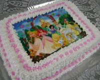 Bolo dois amores com papel de arroz