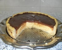 Torta mousse de maracujá com chocolate