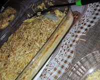 Frango desfiado ao creme de milho