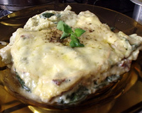 Lasanha de espinafre da Lia