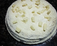 Bolo gelado de chocolate branco