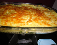 Escondidinho de arroz com frango