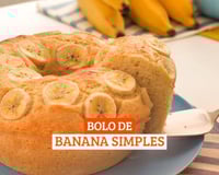Bolo de banana simples