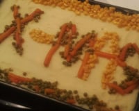 Torta salgada de pão de forma de frango