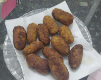 Croquete de sardinha saboroso