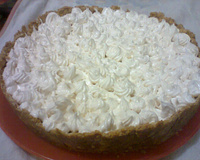 Torta de maracujá com marshmallow