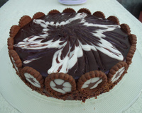 Torta de café com chocolate