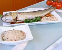 Tainha recheada no forno