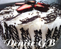 Torta de Chantilly com Morangos