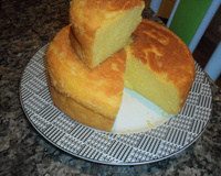 Bolo de fubá com trigo e flocao