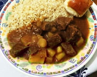 Carne de panela com mandioca