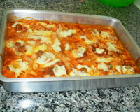 Macarrão ninho da Mamãe ao forno