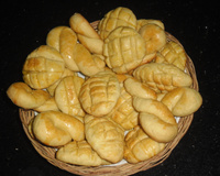 Biscoito de nata com milharina