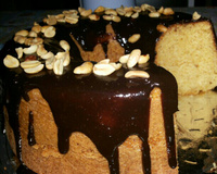 Bolo de amendoim com fubá no liquidificador