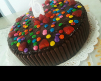 Bolo de morango com nutella