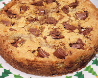 Torta de banana com chocolate aerado