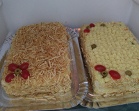 Bolo salgado com pão de forma