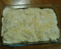 Batata gratinada com atum