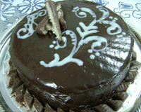 Bolo prestígio à moda Mi