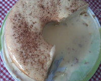 Bolo de milho vulcão